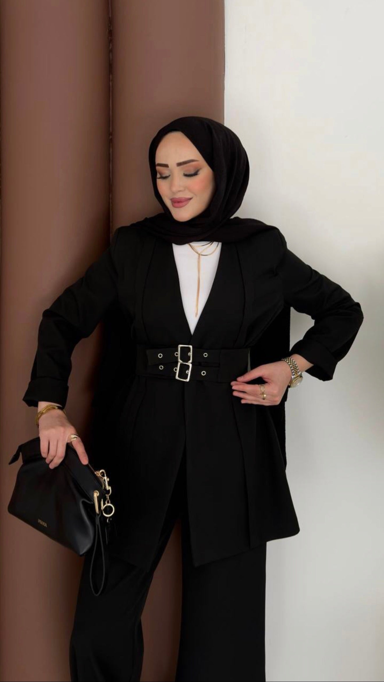 The Empress Blazer Set Black