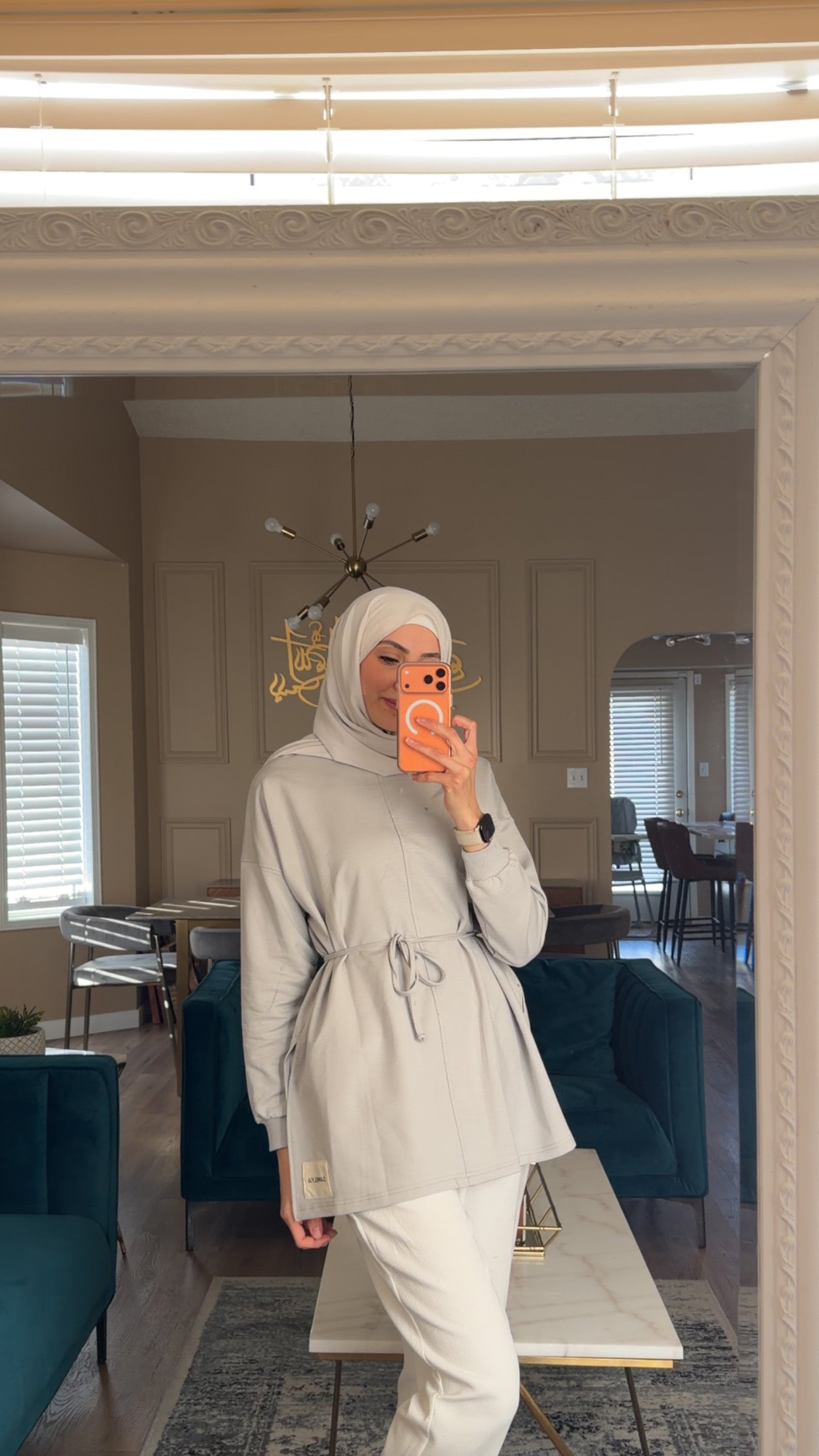 Essential wrap belted tunic