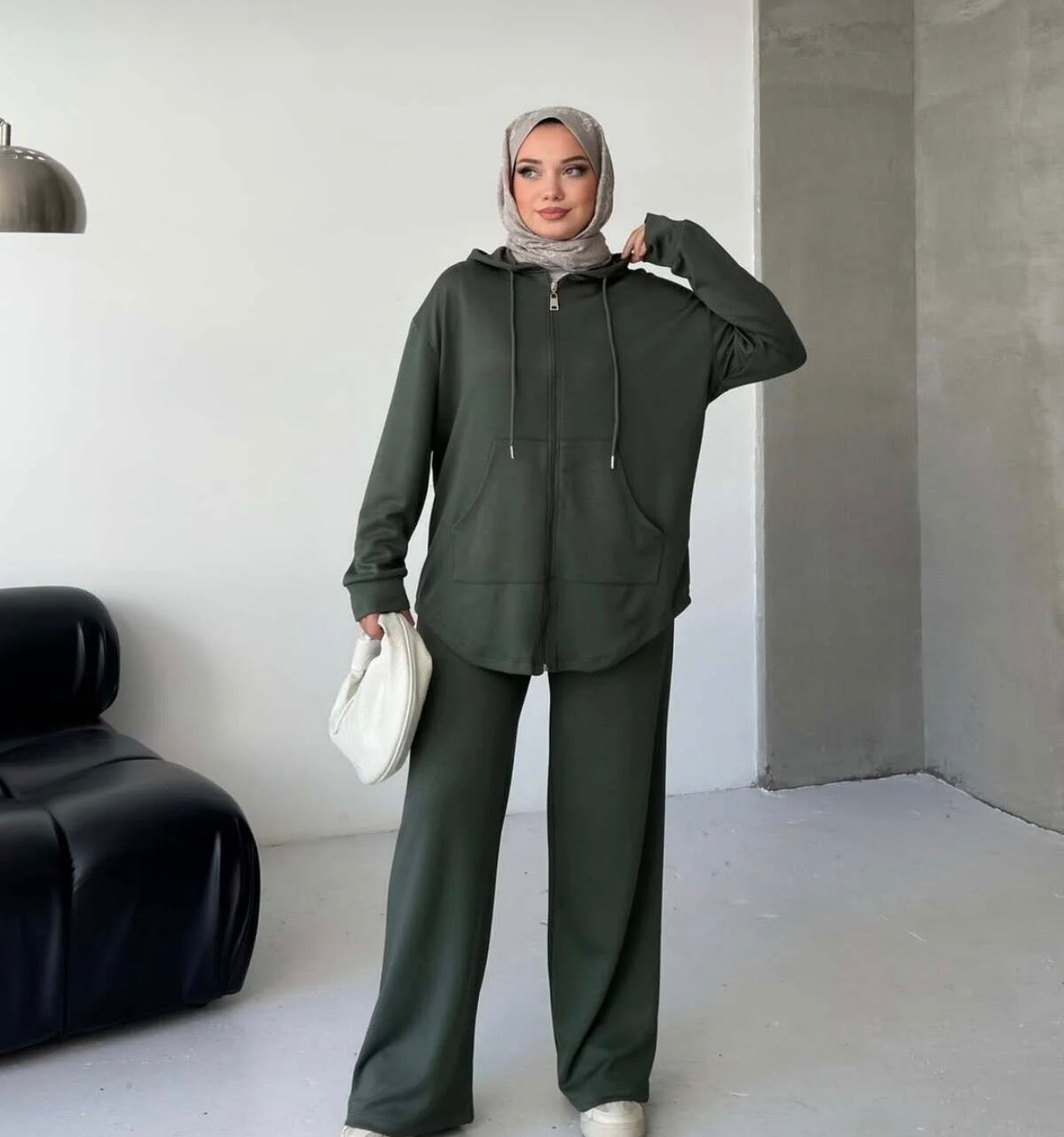 Olive Green Two Piece Tracksuit