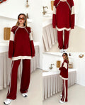 Burgundy Luxe Tracksuit