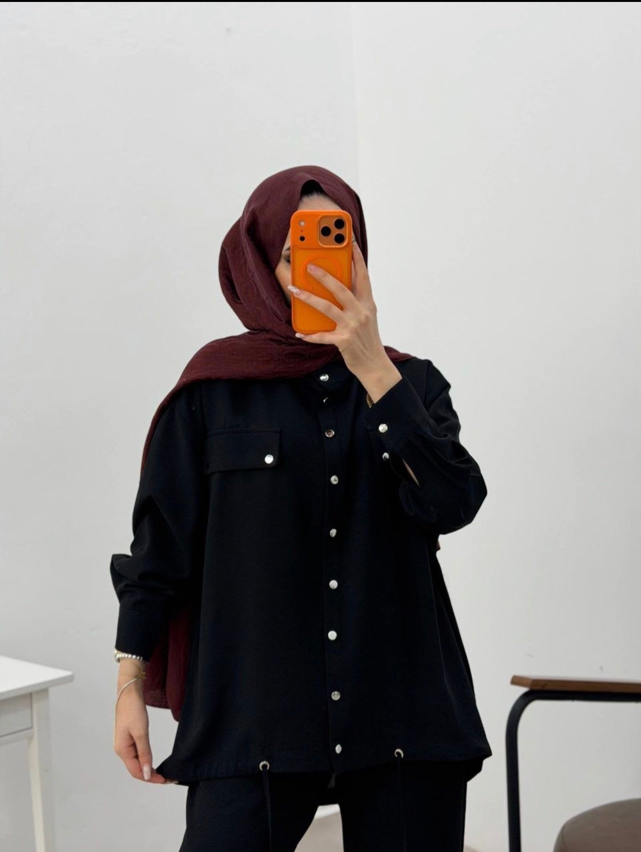 Two Piece Utility Set in Black