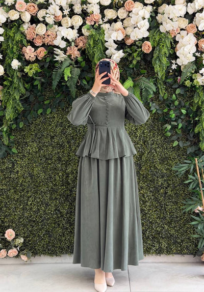 The Noor Skirt Set in Green